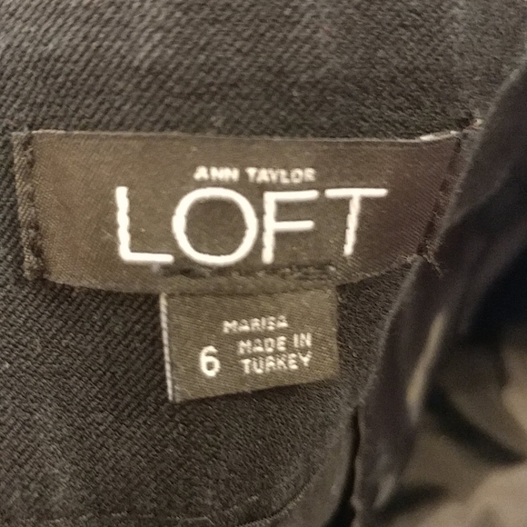 Ann Taylor LOFT Marisa Cut Lined Black Pants - Picture 5 of 5